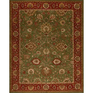121910 Mahal , M-203, Green/Rust