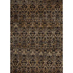 Modern Tibet Series 128655 Modern Tibet 3 , Damask Damask, Black