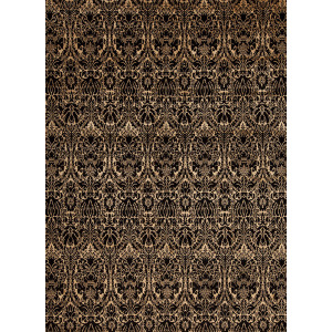 Modern Tibet Series 128849 Modern Tibet 3 , Damask Damask, Black