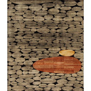 Modern One Of A Kind, 129921 Rex Ray Tibetan Nob Hill, Black