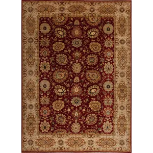 One of a Kind 130386 Meshad Collection , Md-37, Red/Beige