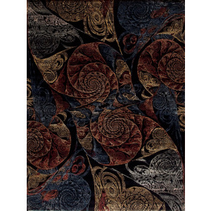 Art Tec, Spiral, Wool & Silk, Black