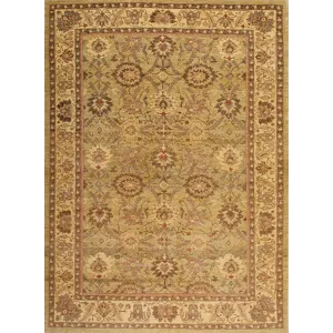 One of a Kind 142840 Peshawar Collection , M-9963, Light Green/Cream