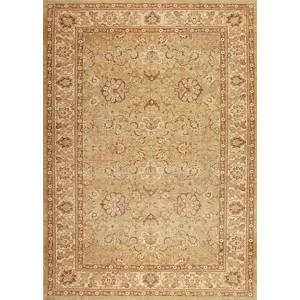 One of a Kind 1142848 Peshawar Collection , M-11257, Light Green/Sand