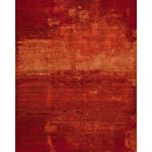 Modern One Of A Kind, 143730 Whimsical Reserve A-106a, Red/Gold