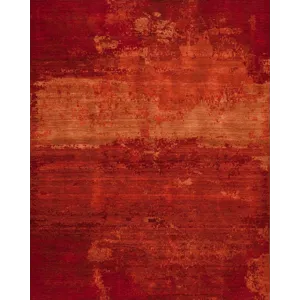 Modern One Of A Kind, 143730 Whimsical Reserve A-106a, Red/Gold