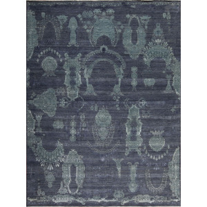 Manhattan Reserve Wool & Silk , Hanover Square, Steel Blue