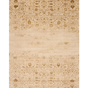 Amour Wool & Silk, Kiss, Beige/Gold