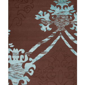 Modern Tibet 3 , Botanical, Turquoise