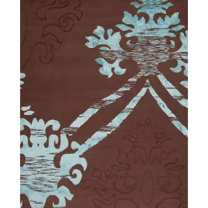 Modern Tibet 3 , Botanical, Turquoise