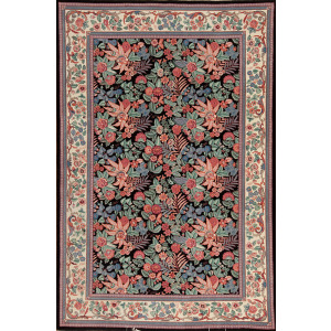 Assorted Traditional 14947 English Garden Collection Dundee, Black/Ivory
