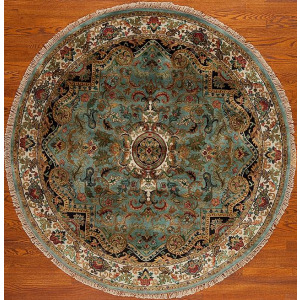 Golden Age Rounds Jewel, Blue/Ivory