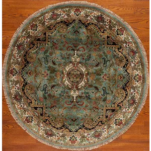 Golden Age Rounds Jewel, Blue/Ivory