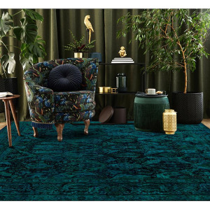 Assorted Traditional 151529 Noble House Over Dyed Ac 107 Turquoise Mix