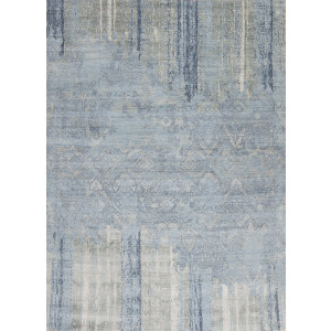 Avant-Garde Wool & Silk, Bohemian, Sky Blue