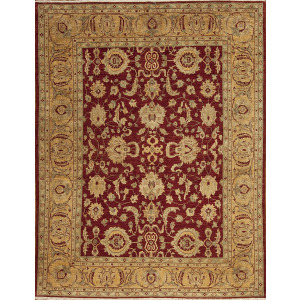 Traditional One Of A Kind, 152374 Peshawar Collection 2998, Red