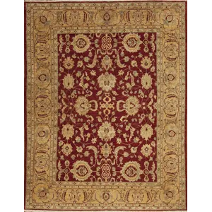 Traditional One Of A Kind, 152374 Peshawar Collection 2998, Red