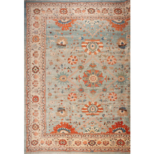 Mansion Sizes 152517 Persian Collection Sultanbad, Light Blue/Cream
