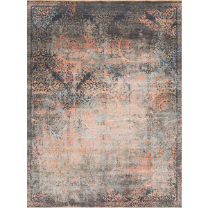 Transcendence Wool & Silk Brilliance, Blue-Salmon