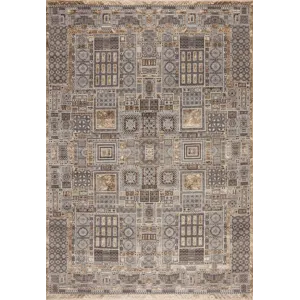 Manhattan Series 153727 Manhattan Reserve Wool &amp; Silk , Noho, Beige-Grey