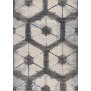 Shibori, Oga, Ivory-Grey