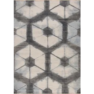 Shibori, Oga, Ivory-Grey