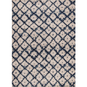 Shibori Series 156053 Shibori , Akita, Ivory-Blues