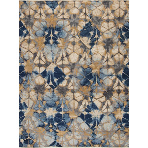 Shibori Couture, Soma, Gold-Blue
