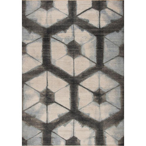 Shibori Series 156412 Shibori , Oga, Ivory-Grey
