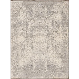 Ancient Wool & Silk Genoa, Ivory-Platinum