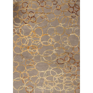 Modern Tibet 3 , Swirls, Light Grey