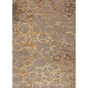Modern Tibet 3 , Swirls, Light Grey