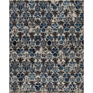 Shibori Series 161374 Shibori Couture , Mito, Grey-Blue