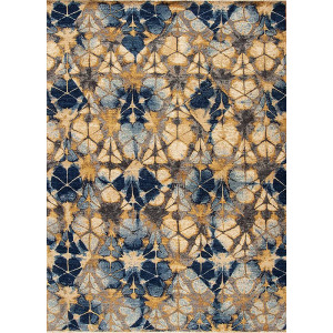 Shibori Series 162774 Shibori Couture , Soma, Gold-Blue