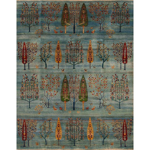 176771 Transitions , A332 8/8 Wool Pile, Blue Multi