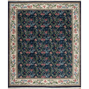 One of a Kind 22138 English Garden Collection , Kent, Navy/Ivory
