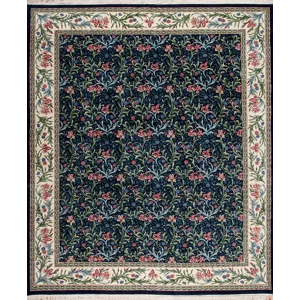 One of a Kind 22138 English Garden Collection , Kent, Navy/Ivory