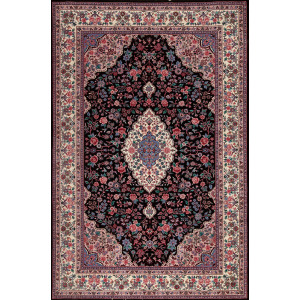 Assorted Traditional 27006 English Garden Collection Glasgow, Black/Ivory