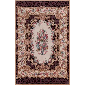 Assorted Traditional 28468 Sino Aubusson Tp291b, Black
