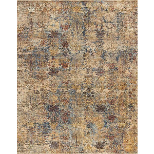 Savoy Valloire Rug, Gold-Blue - 2' x 3'