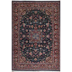 One of a Kind 30773 Pak Persian Collection , Kashan, Navy/Red