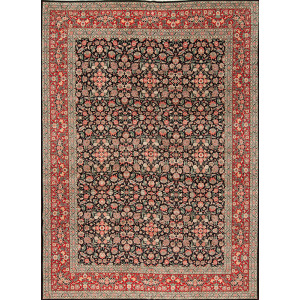 30804 PAK PERSIAN MISC ALL OVER BLACK RED 10.11 X 14.9 30804 Pak Persian Collection , Misc, Black/Red