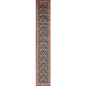 Assorted Runners 33033 Sino Persian Tp143, Emerald Green Ivory