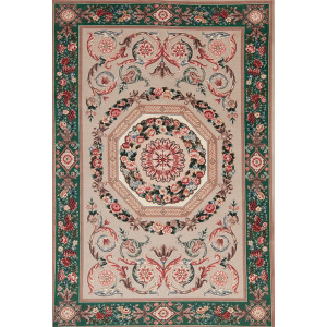 Assorted Traditional 36093 Chateau Collection Chantilly, Beige/Green
