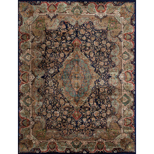 One of a Kind 51265 Kashmir Collection , 4/70, Blue