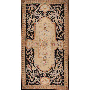 Mansion Sizes 58583 Aubusson Weave Ms-6, Black
