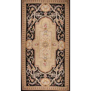Mansion Sizes 58583 Aubusson Weave Ms-6, Black