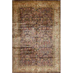 81104 Golden Age , Glamour, Aubergine/Ivory
