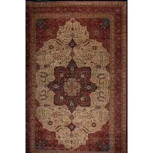 Mansion Sizes 81530 Kashan Collection, Cream/Rust