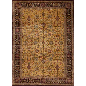 Assorted Traditional 83271 Rajasthan Collection 6001f, Gold/Plum